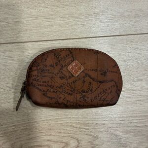 Patricia Nash Signature Map Rosalie Patina Zip Coin purse